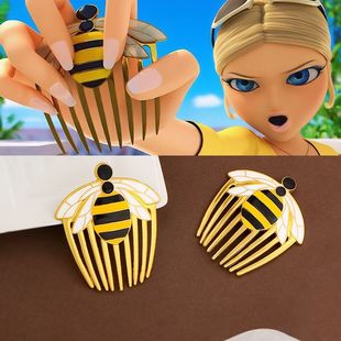 瓢虫奇迹少女周边蜜蜂发梳发夹米可幻奇二次元头饰个性纪念发饰