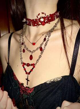 蝴蝶缔造者 |项炼小众原创设计蝴蝶choker真红红火火