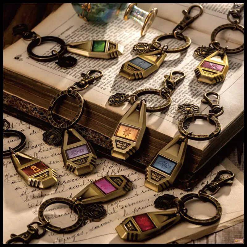 龙机气之纹章金属钥匙扣挂件数码宝贝大冒险暴高品质设计感七夕