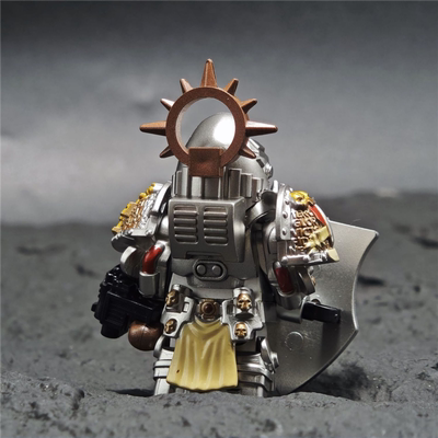 【高质感涂装】兼高战锤40k灰骑士升级版星际战士圣堂游戏人仔拼