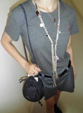 .“无需半径”手工编绳包包挂链/腰链/项链多用装饰长链