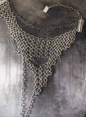 糜烂金属系列 暗黑炼条不规则拼接项炼 礼物