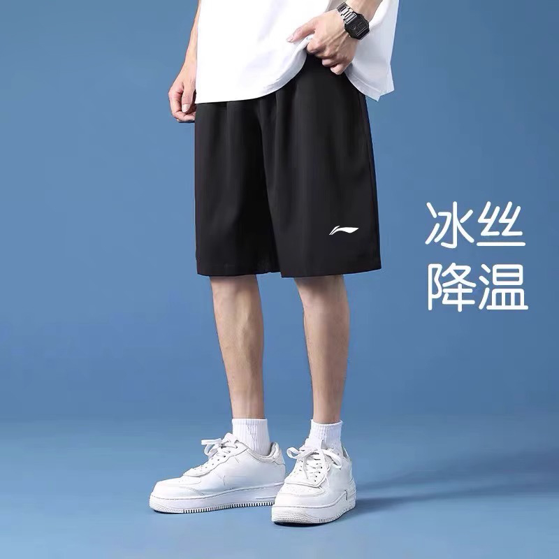 五分裤短裤李宁休闲运动跑步男