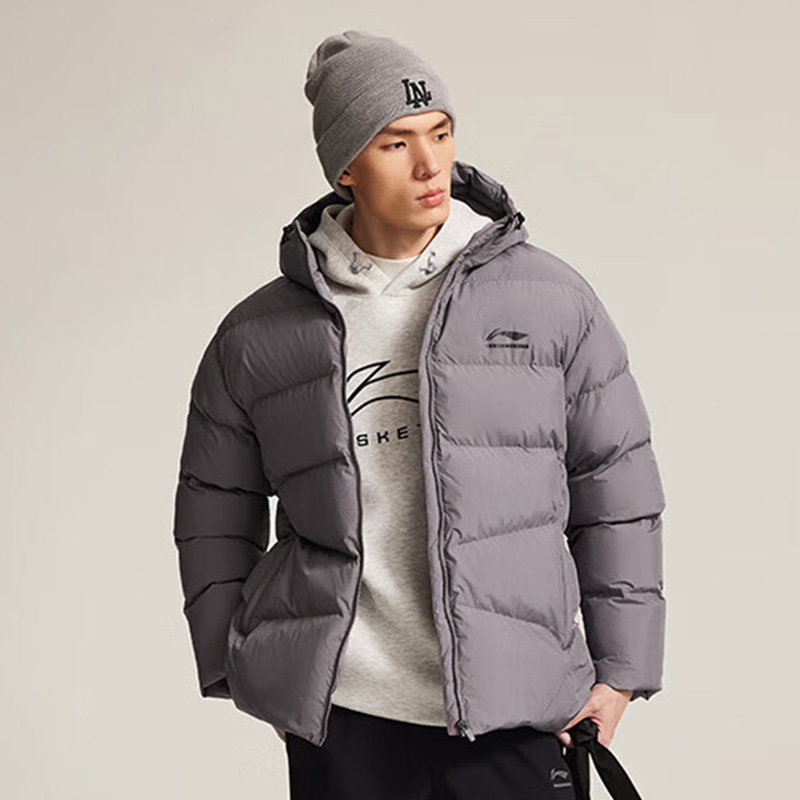 李宁短棉服男子2025秋冬新款时尚休闲百搭保暖运动外套男AJMV069