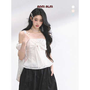 法式 女夏季 蕾丝薄款 衬衫 白色显瘦设计感上衣 短袖 春野花涧