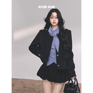 西装 %高级感法式 外套女冬宽松职业西服 智性Casual AOMALM少也眼