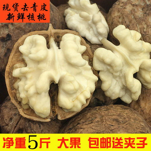 新鲜现摘湿核桃人工去青皮无漂洗