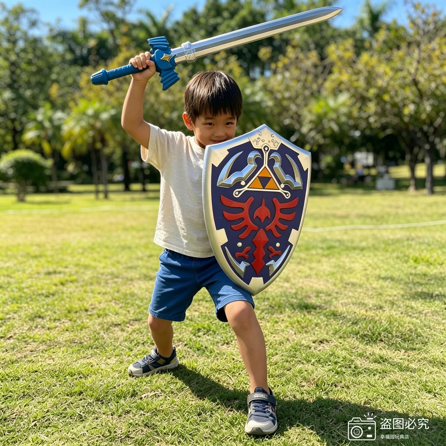 大师之剑1比1塞尔达传说王国之泪周边cos旷野之息儿童玩具剑盾PU图片