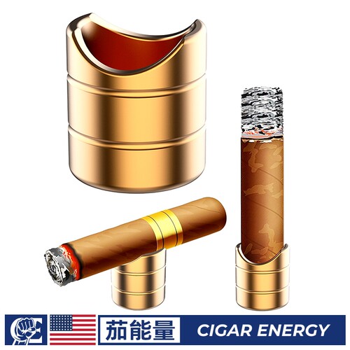 雪茄支架持灰支架金属茄托辅助持灰带雪茄打孔器组合式礼物JT1-2