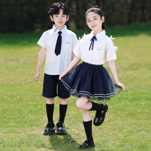 六一儿童合唱朗诵演出服毕业班服