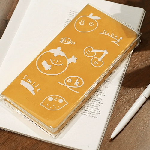 Примечание для учетных записей Silm Hand Print Plastic Leking Weeks Fresh Transparent Book Book Book