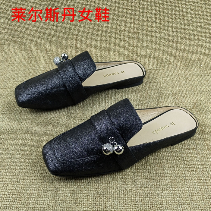 3435码撤柜断码清仓处理夏季新款圆头低跟浅口时尚百搭女包头拖潮