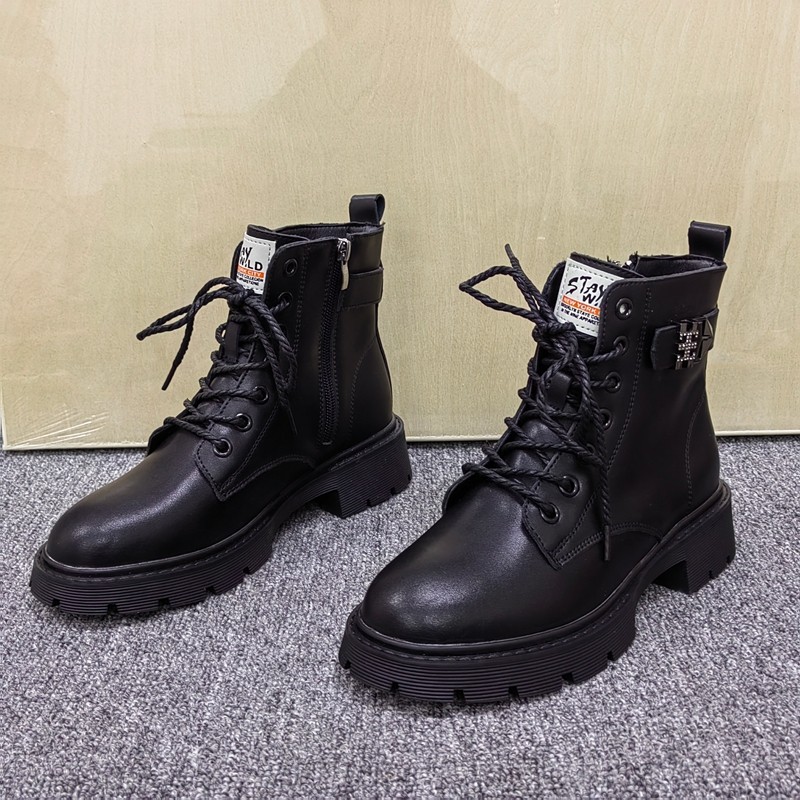 特价清仓处理英伦风系带马丁靴女中筒厚底增高皮带扣短靴时尚百搭,女鞋,马丁靴,淘宝优惠券,粉丝福利购,淘宝优惠卷