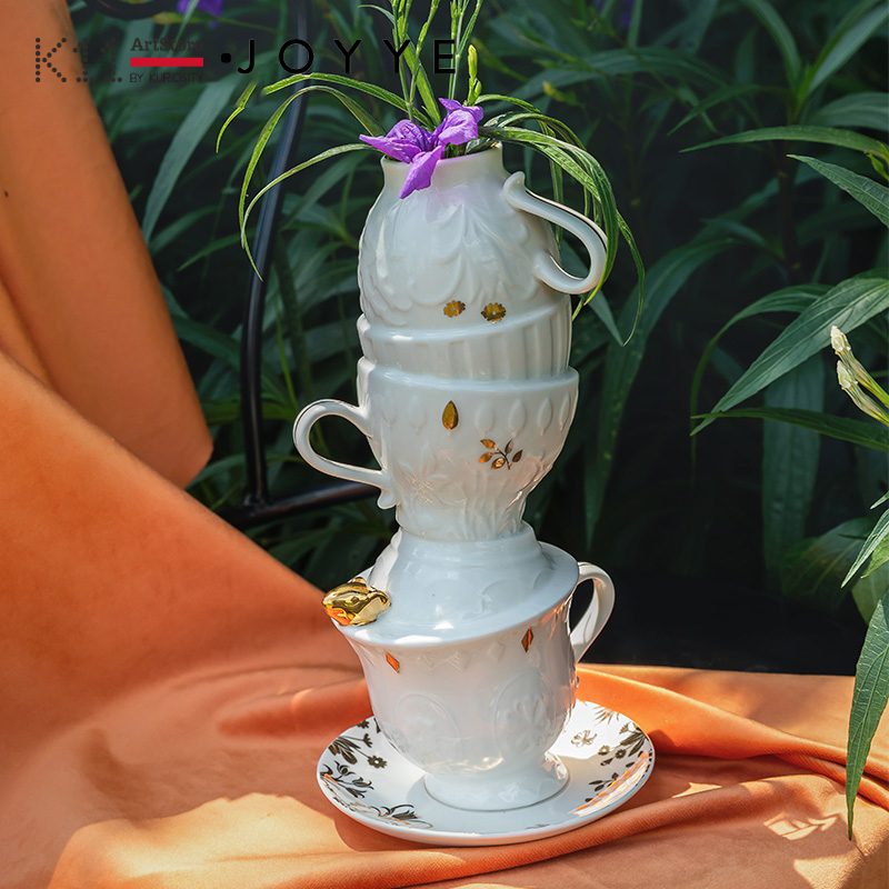 K11 JOYYE V&A博物馆联名爱丽丝陶瓷花瓶艺术摆件创意情人节礼物
