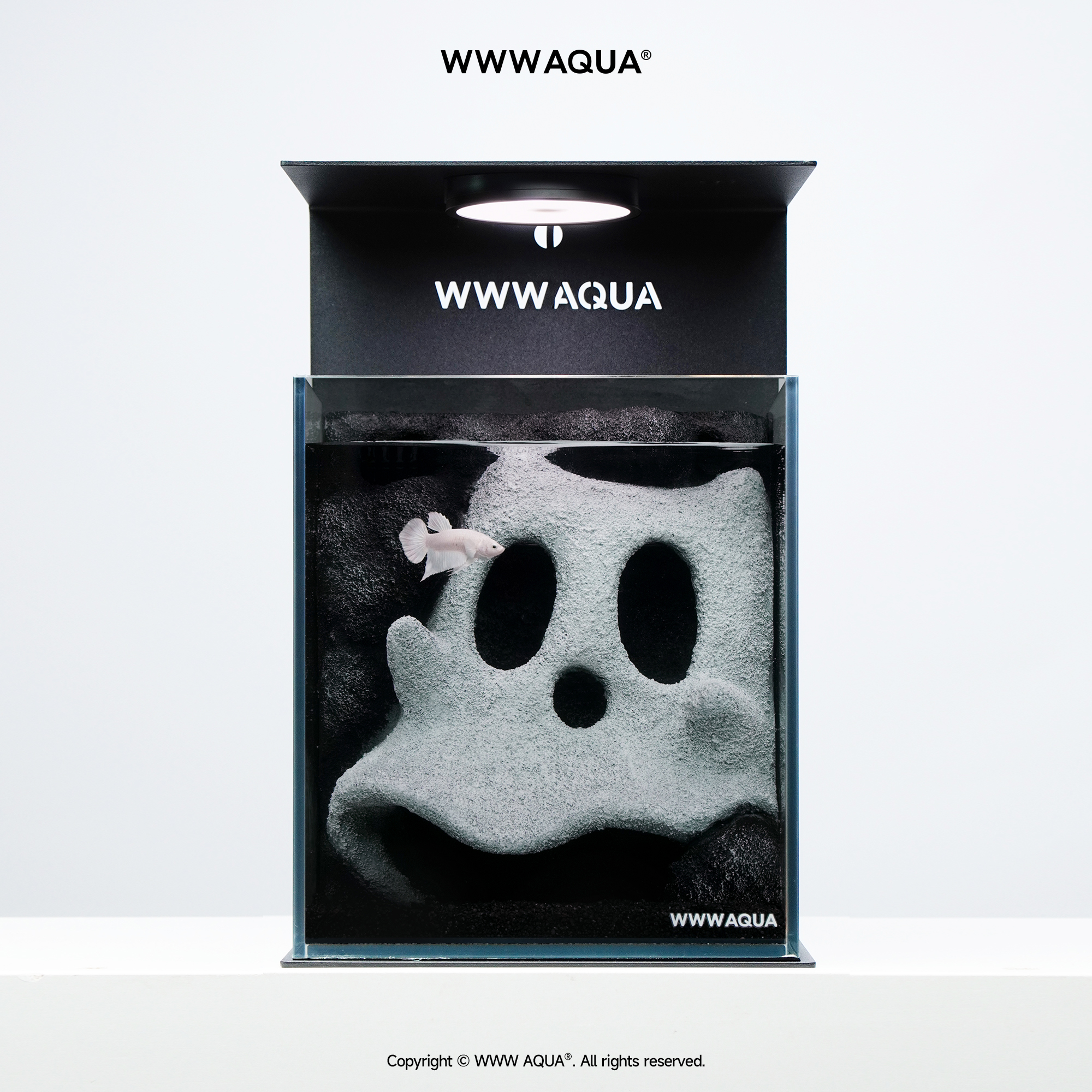 K11 WWWAQUA鬼马系列古斯特造景鱼缸潮流家具氛围感摆件斗鱼专用