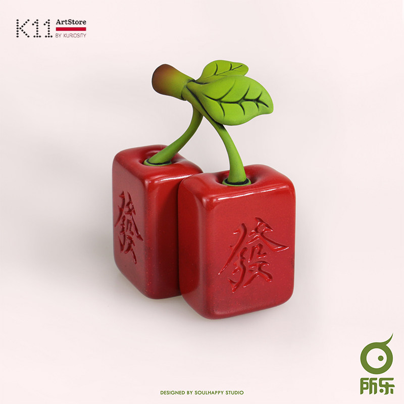 K11所乐发财果实水果吉祥寓意樱桃车厘子潮玩手办家居摆件礼物