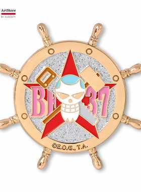 K11航海王合金潮玩骷髅桌面摆件船舵航海王盲盒动漫