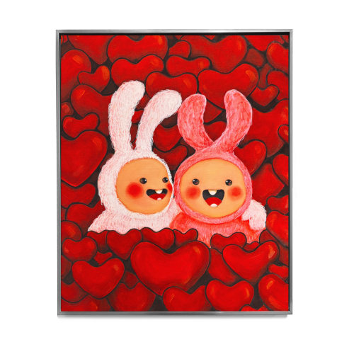 K11 Koorabbee 爱系列艺术家喷绘版画原画油画限量版画装饰画收藏