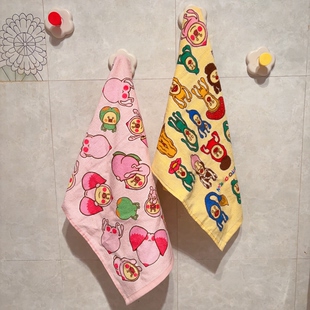 外贸日单新品可爱搞怪动漫周边柔软吸水长方形毛巾洗脸面巾纯棉