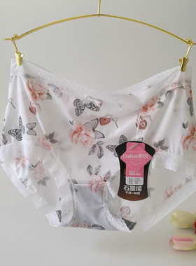 彩田内裤女超薄透气牛奶丝高腰大码31602速干石墨烯抗菌三角裤头