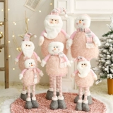 Кукла Санта-Клауса, снеговик, телескопическое украшение, большая кукла, рождественское украшение, торговый центр, окно отеля, макет сцены