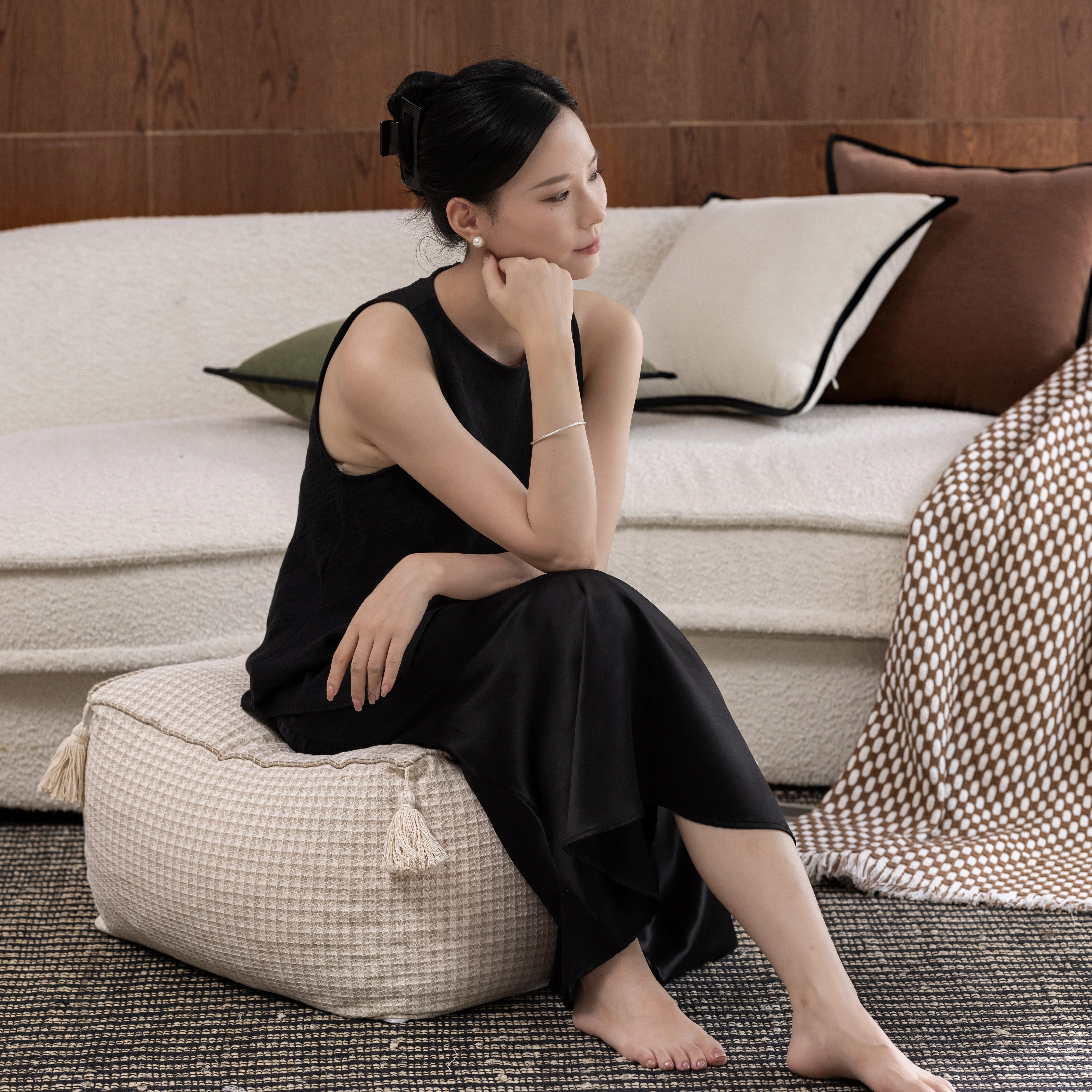 网红客厅地上坐墩蒲团中古风可拆洗懒人榻榻米看书坐垫小凳子脚踏,居家布艺,蒲团,淘宝优惠券,粉丝福利购,淘宝优惠卷