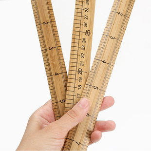 清晰刻度竹尺教学双面直尺裁缝测量衣服缝纫尺家用量衣尺市尺