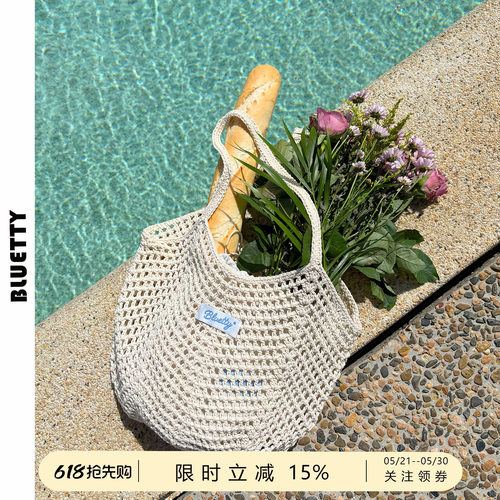 BLUETTY度假编织包慵懒大容量新