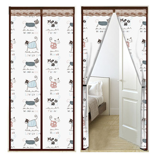 顶部加宽挡风防冷气磁性空调门帘家用厨房防油烟客厅卧室隔断帘子