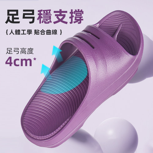 中国台湾进口EVA居家凉拖鞋女足弓支撑休闲防滑静音情侣款凉拖男