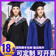 Degree bachelor dress master doctor tutor principal hat robe graduation dress college student female college style liberal arts engineering