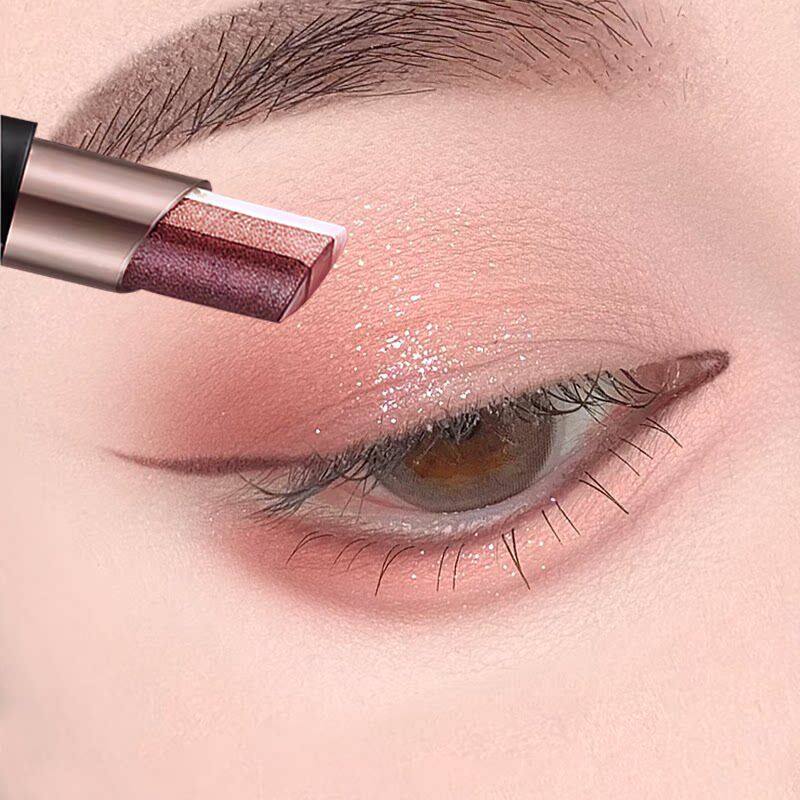 三色眼影棒一笔成型渐变懒人哑光细闪珠光高光眼影笔新手女旗舰店