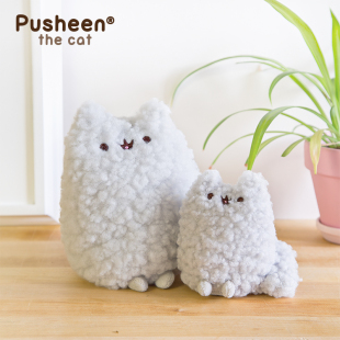 pusheen胖吉猫妹妹小雨毛绒公仔可爱娃娃玩偶情人节礼物送女朋友