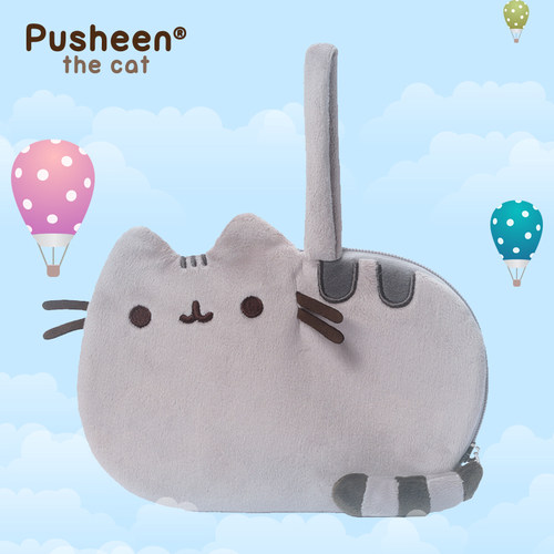 gund胖吉猫化妆硬币包毛绒