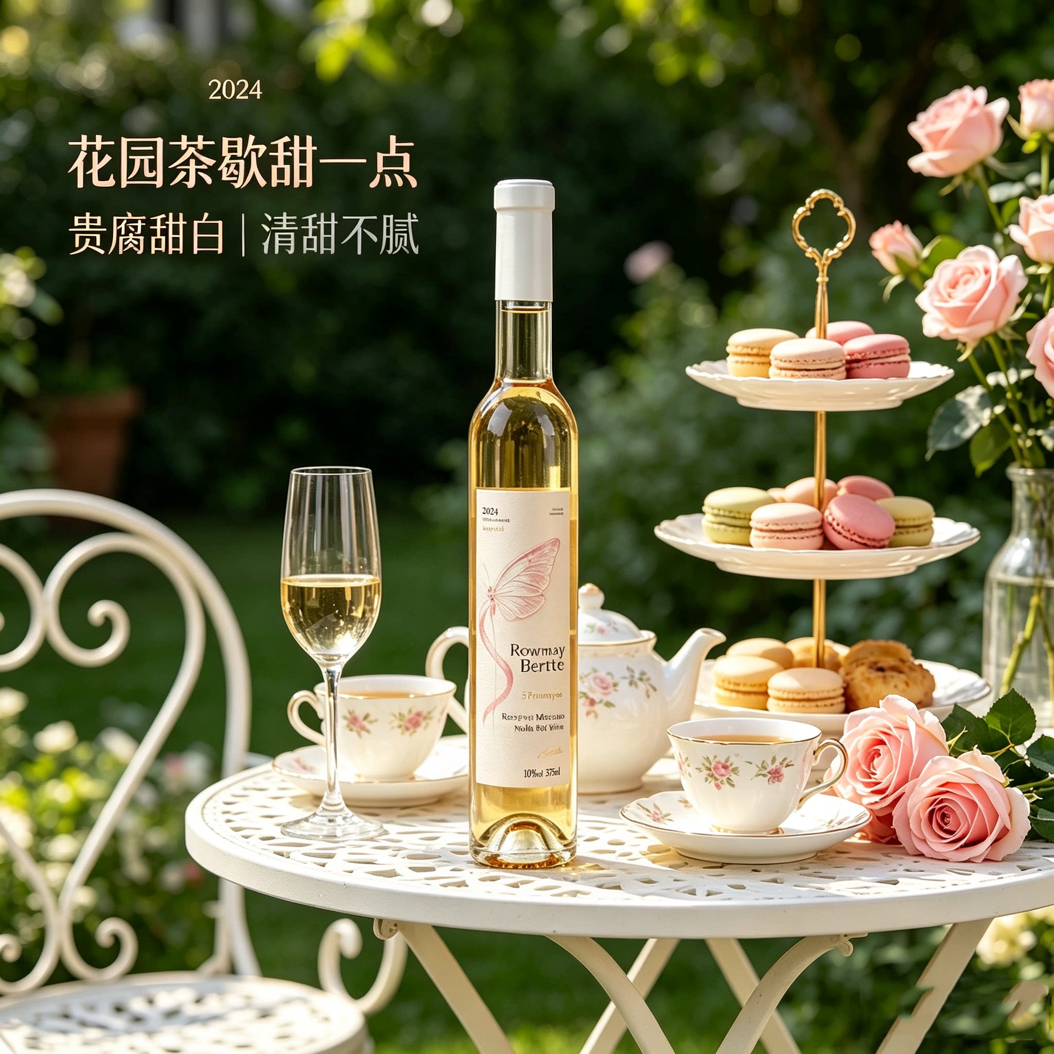 澳大利亚原瓶进口莫斯卡托粉蝶贵腐甜白葡萄酒甜酒女士微醺低度酒