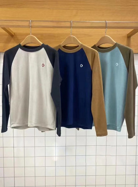 素然 长袖T恤 23秋款女士轻量磨毛修身圆领打底衫 A0233TS12