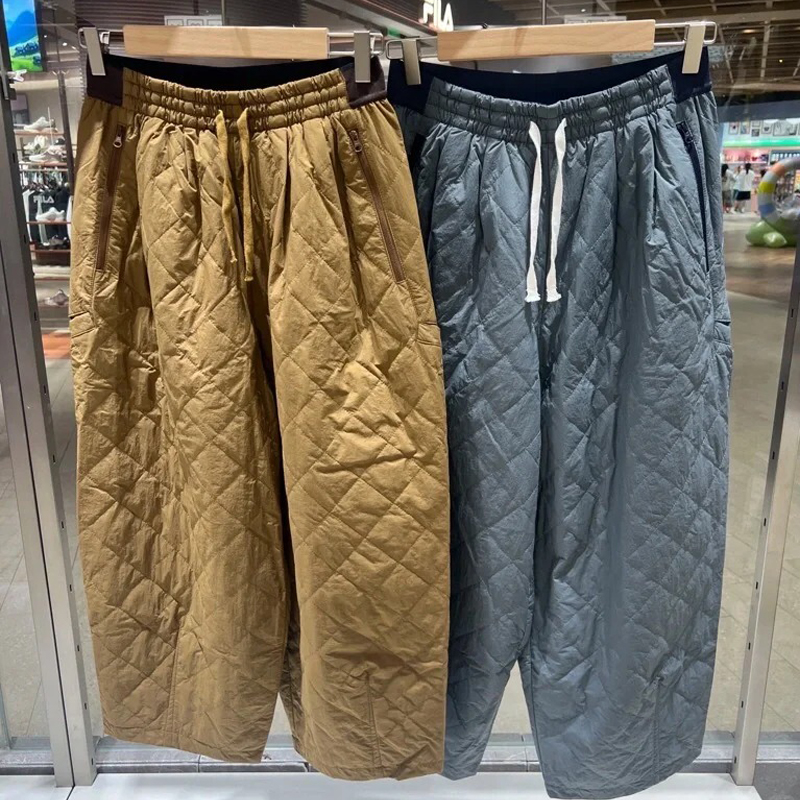 素然女士秋冬轻量保暖绗棉阔腿裤