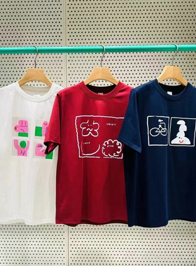 素然T恤 25女士新品春速干misaki图案短袖T恤｜COOLMAX A0251TS38