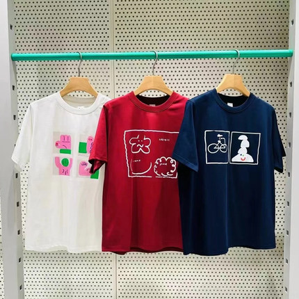 素然T恤 25女士新品春速干misaki图案短袖T恤｜COOLMAX A0251TS38