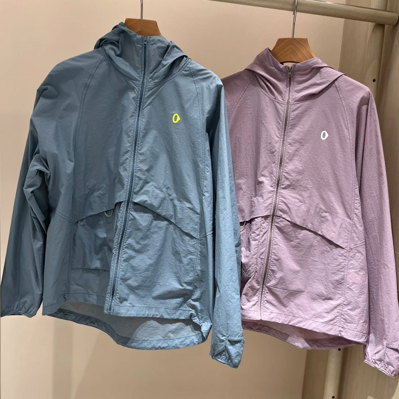 素然26新款女夏轻薄防晒衣连帽拉链防水尼龙外套蛋皮衣A0261JA23