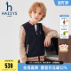半高领拼色针织开衫 hazzys哈吉斯童装 男童开身线衣秋新品