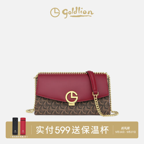 复古单肩斜挎链条女包