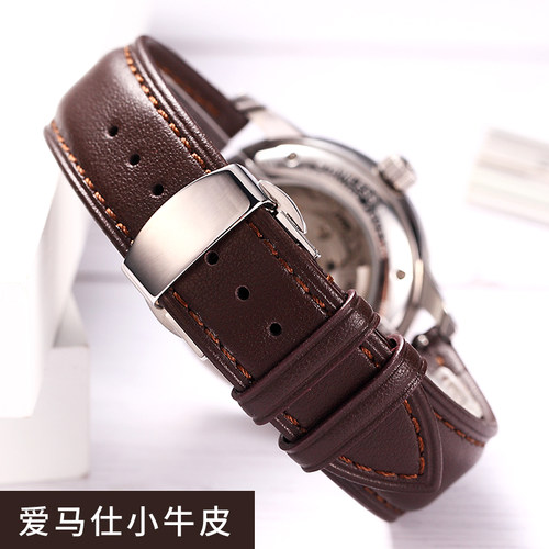美度浪琴欧米茄真皮表带男女牛皮
