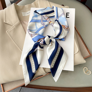 绑包包绑带搭配衬衫 2025新款 职业装 洋气时尚 大衣 春秋丝巾秋冬款
