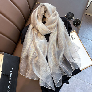 真丝女薄款春秋桑蚕丝百搭夏季披肩时尚气质韩版丝巾围巾2026新款