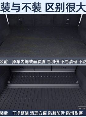 适用特斯拉焕新model3Y版TPE后备箱垫全包围靠背垫后排前后备箱垫