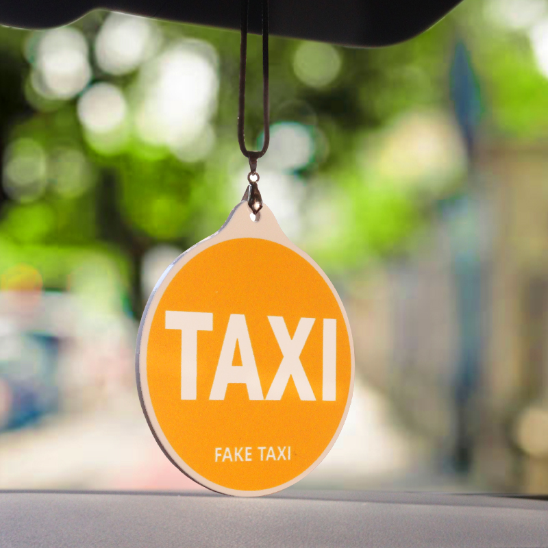 汽车TAXI的士空车挂件车载后视镜挂饰车内装饰港风出租车个性挂牌