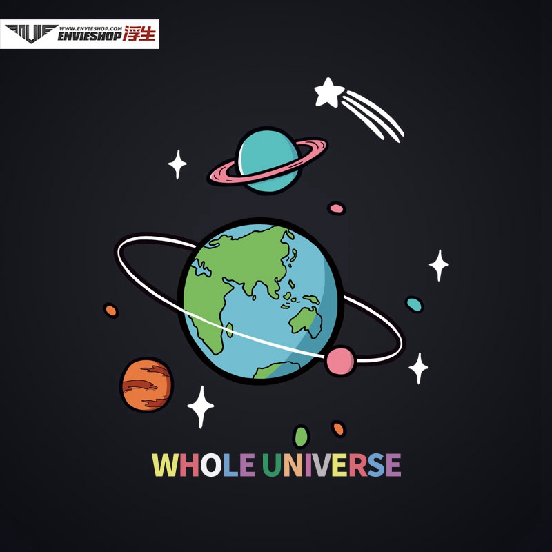 装饰贴纸星球可爱卡通趣味创意