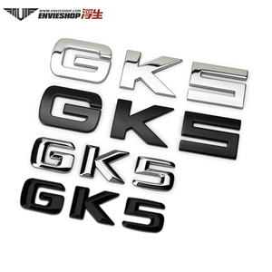 适用于飞度金属车贴GK5字母标雅阁2.4改装车标车身装饰贴后尾标贴