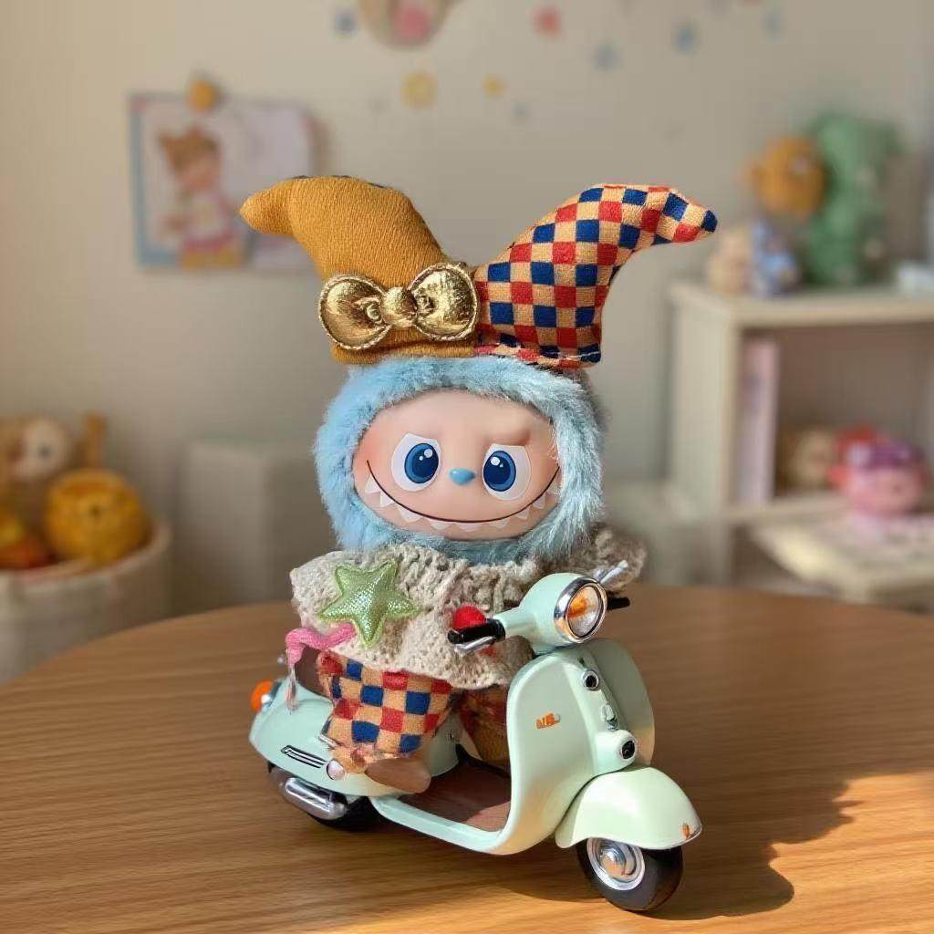 跨境4代迷你款Labubu衣服小丑套装4.0心底密码搪胶公仔拉布布娃衣,模玩/动漫/周边/娃圈三坑/桌游,棉花娃娃/毛绒玩具娃衣,淘宝优惠券,粉丝福利购,淘宝优惠卷